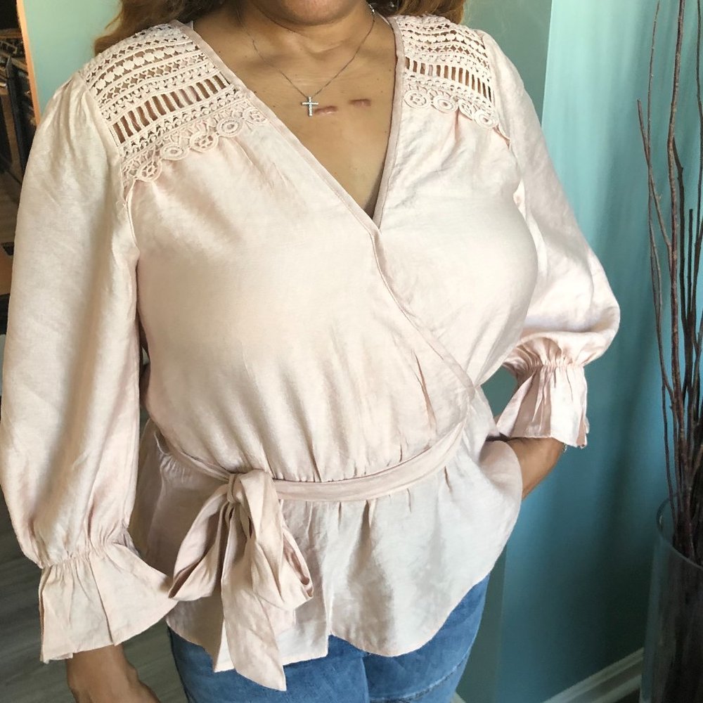 Peach Long Sleeve Top